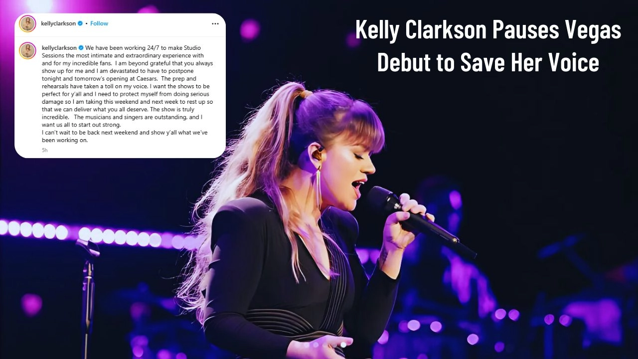 Kelly Clarkson Pauses Vegas Debut to Save Her Voice