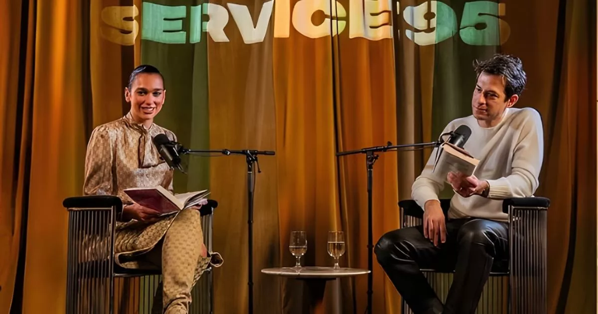 Dua Lipa Attends a Special Live Interview in NYC for Service95 Book Club