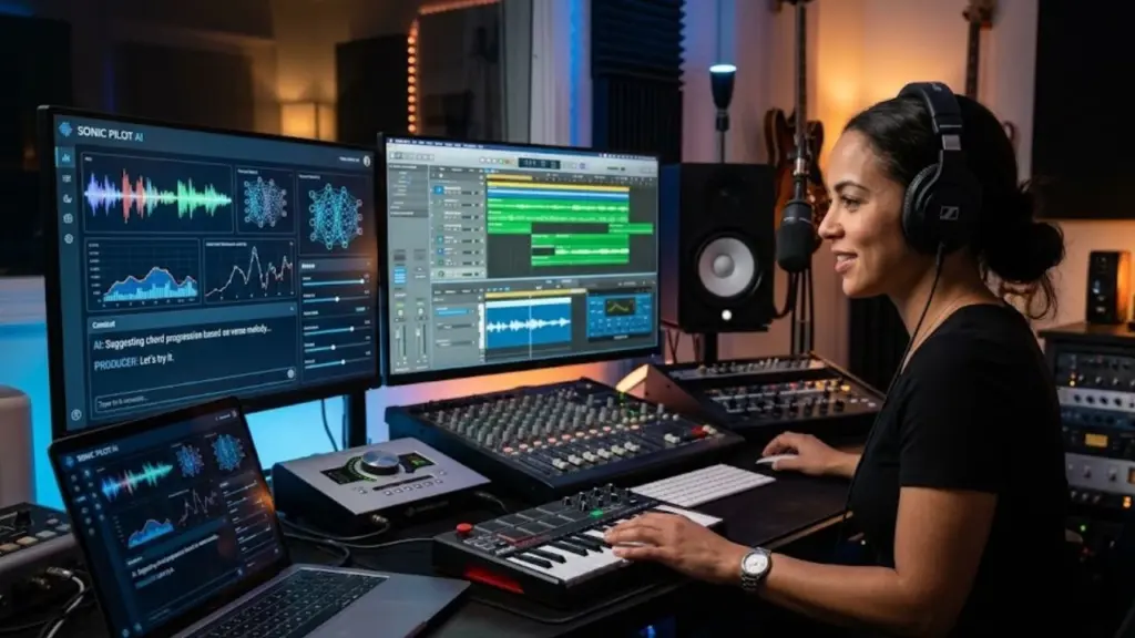 AI as a Creative Co-Pilot in Music Production