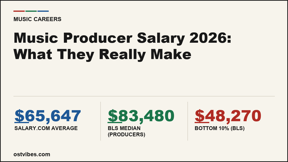 Music Producer Salary 2026: What They Really Make