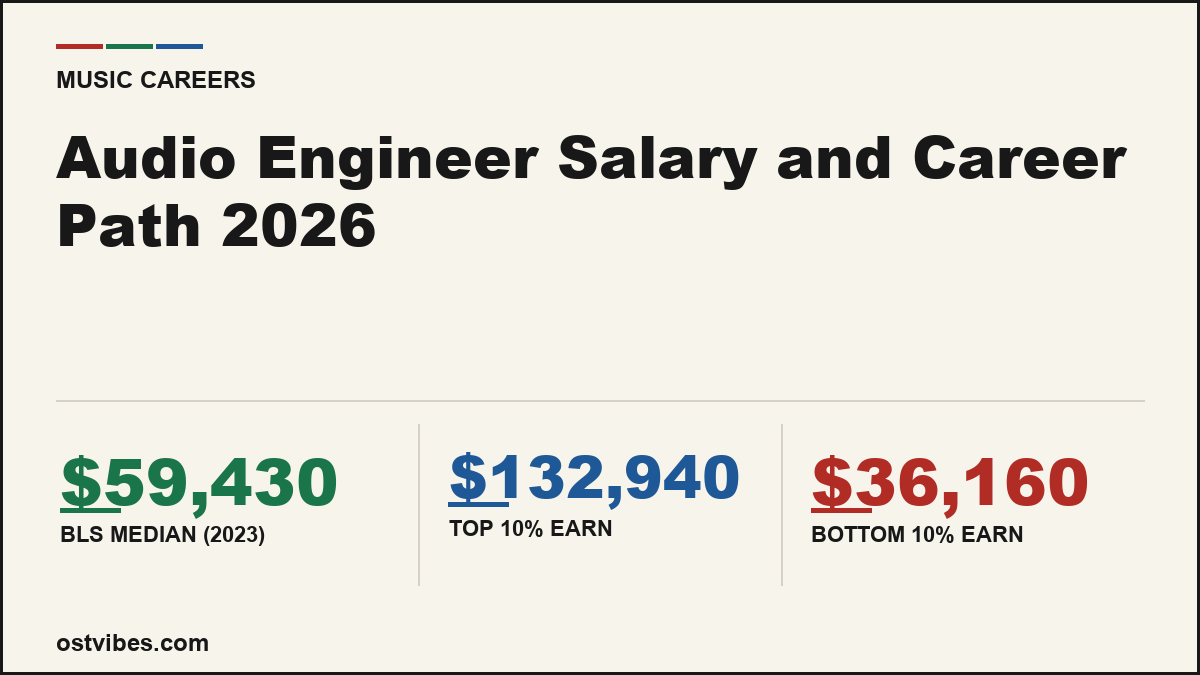 Audio Engineer Salary and Career Path 2026